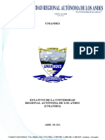2022 Estatuto de La Universidad Regional Autonoma de Los Andes