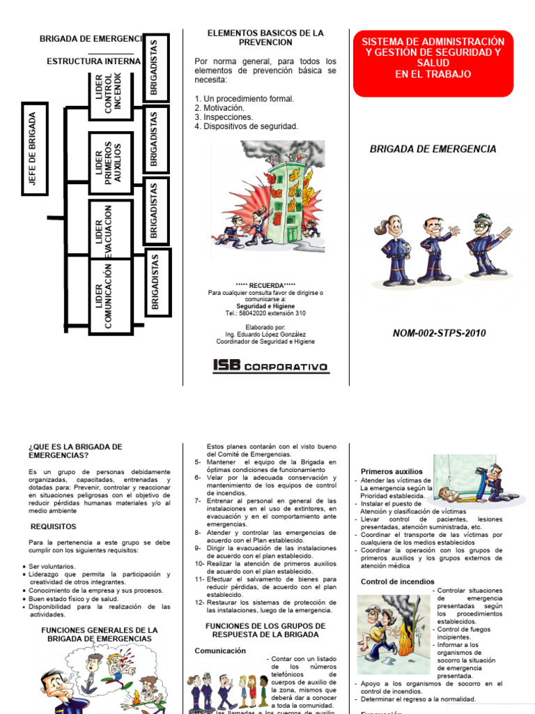 Funciones de la Brigada de Emergencia | PDF | Primeros auxilios | Valores