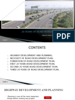 20 Years of Road Development Plan