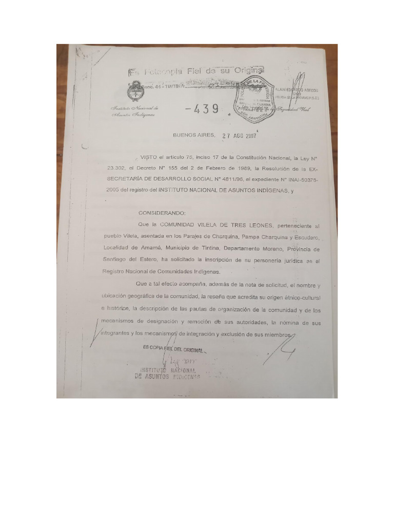 Personeria Juridica | PDF