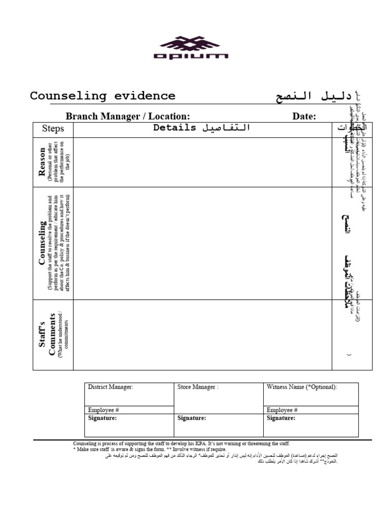 Counseling form | PDF