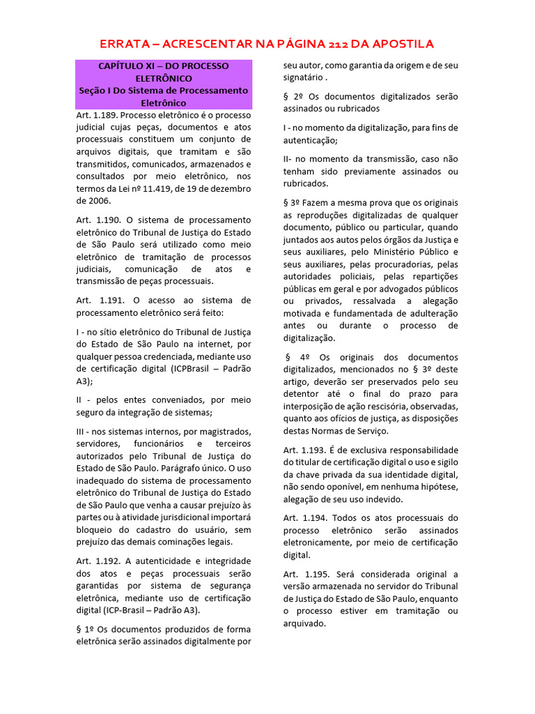 Errata - Atualize Se Baixou Antes de 16.02.2023 | PDF | Advogado ...