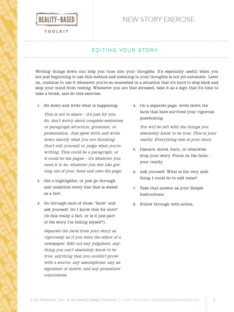 Edit Your Story | PDF | Thought