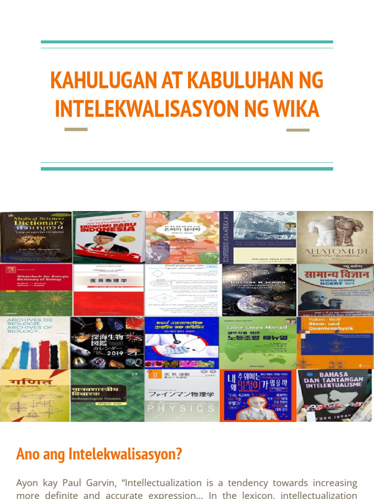 Intelekwalisasyon NG Wika | PDF
