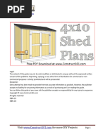 Free 10x12 Lean To Shed Plans | PDF | Framing (Construction) | Wood