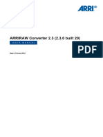ARRIRAWConverter 2.3 User Manual
