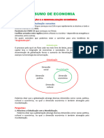 RESUMO DE ECONOMIA