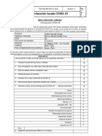 Declaracion Jurada COVID-19