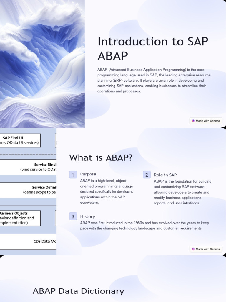 Introduction To SAP ABAP | PDF | Software Engineering | Information ...