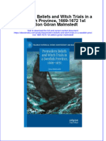 Ebook Premodern Beliefs and Witch Trials in A Swedish Province 1669 1672 1St Edition Goran Malmstedt Online PDF All Chapter