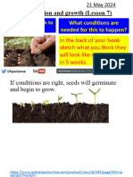 8be Germination and Growth (Lesson 7) SS