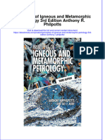 Ebook Principles of Igneous and Metamorphic Petrology 3Rd Edition Anthony R Philpotts Online PDF All Chapter