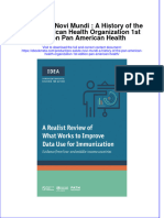 Pro Salute Novi Mundi A History of The Pan American Health Organization 1St Edition Pan American Health Online Ebook Texxtbook Full Chapter PDF