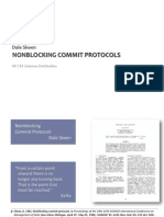 Nonblocking Commit Protocols: Dale Skeen