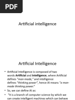 Artificial Intelligence 1