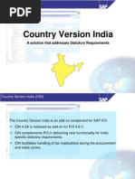 Country Version India: A Solution That Addresses Statutory Requirements