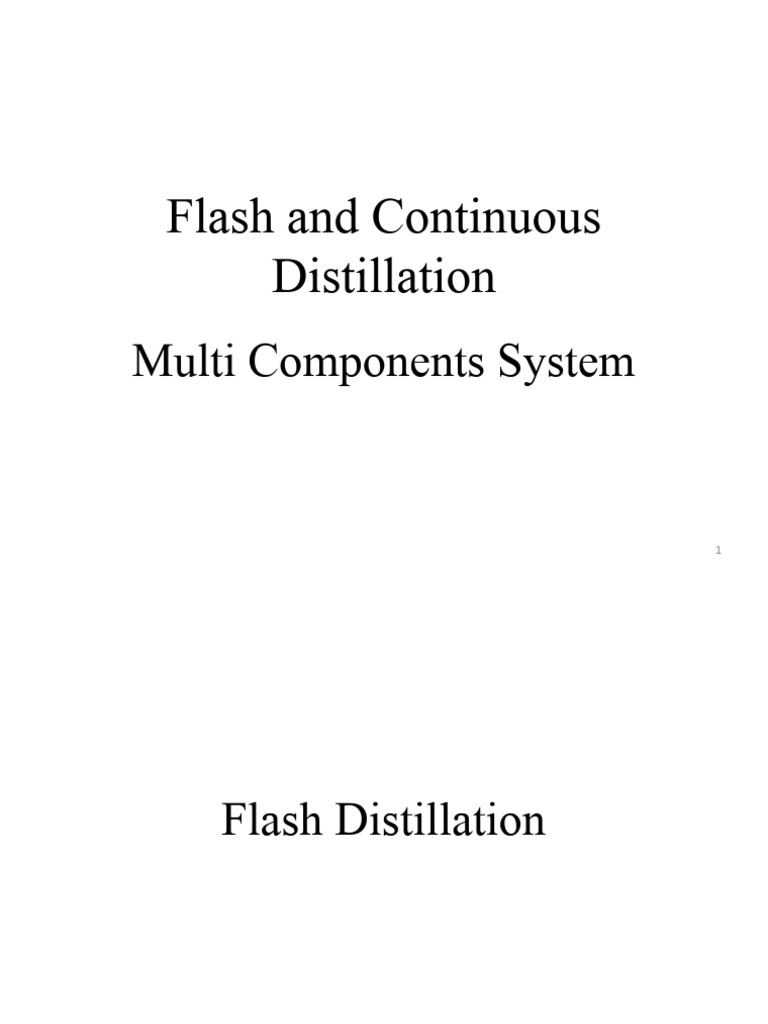 Multi-Component Distillation Techniques | PDF | Distillation ...