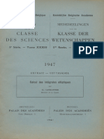 George Lemaitre - Calcul Des Intégrales Elliptiques