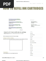 Download Canon CL-811 How to Refill Color Ink Cartridge _ How to Refill Ink Cartridges by Rizwanur Rahman SN73479064 doc pdf