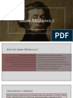 Co Już Wiemy o Twórczości Adama Mickiewicza