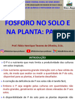 Aula 13 Fsforo No Solo e Na Planta Parte 01