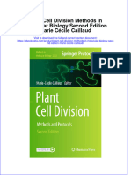 Download ebook Plant Cell Division Methods In Molecular Biology Second Edition Marie Cecile Caillaud online pdf all chapter docx epub 