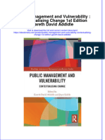 Metabook - 390download Ebook Public Management and Vulnerability Contextualising Change 1St Edition Gareth David Addidle Online PDF All Chapter