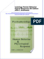 Ebook Psychophysiology Human Behavior and Physiological Response 4Th Edition John L Andreassi Online PDF All Chapter