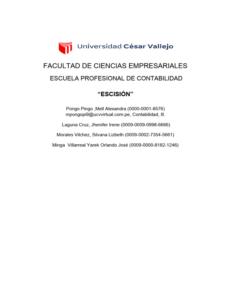 Definición y Tipos de Escisión Empresarial | PDF | Contabilidad | Business