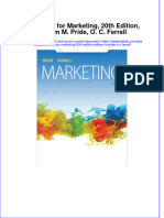 PDF Test Bank For Marketing 20Th Edition William M Pride O C Ferrell Online Ebook Full Chapter