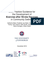 Exercise After Stroke Guidelines