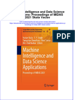 Ebook Machine Intelligence and Data Science Applications Proceedings of Midas 2021 Skala Vaclav Online PDF All Chapter