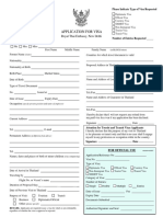 Visa Application Form New