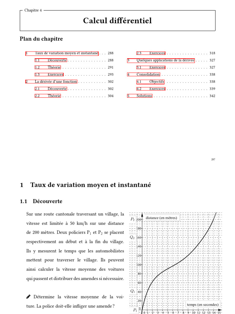 Taux de Variation Instantané en Calcul | PDF | Tangente (géométrie ...