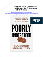 Ebook Poorly Understood What America Gets Wrong About Poverty 1St Edition Mark Robert Rank Online PDF All Chapter