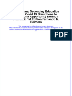 Primary and Secondary Education During Covid 19 Disruptions To Educational Opportunity During A Pandemic 1st Edition Fernando M. Reimers
