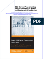 Ebook Postgresql Server Programming Second Edition Usama Dar Hannu Krosing Jim Mlodgenski Kirk Roybal Online PDF All Chapter