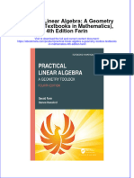 Ebook Practical Linear Algebra A Geometry Toolbox Textbooks in Mathematics 4Th Edition Farin Online PDF All Chapter