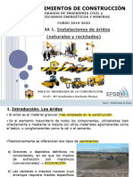 Tema 1. Instalaciones de Áridos 2019-2020