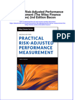 Ebook Practical Risk Adjusted Performance Measurement The Wiley Finance Series 2Nd Edition Bacon Online PDF All Chapter
