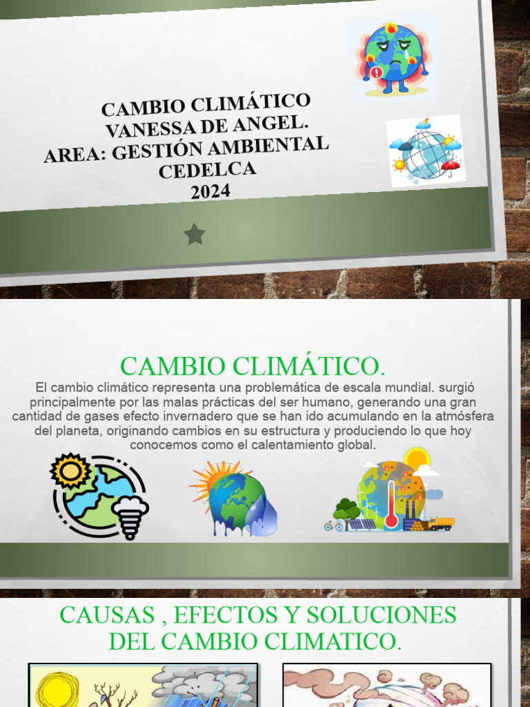 Impacto y Soluciones del Cambio Climático | PDF | Cambio climático ...