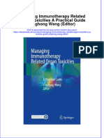 Ebook Managing Immunotherapy Related Organ Toxicities A Practical Guide Yinghong Wang Editor Online PDF All Chapter