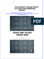 Ebook Reading Home Cultures Through Books 1St Edition Kirsti Salmi Niklander Editor Online PDF All Chapter