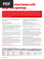 Steel Beams Design with Web Openings | PDF