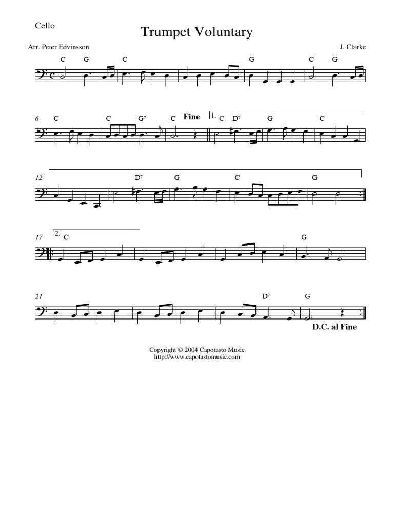 Trumpet Voluntary | PDF