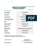 Copie de Certificat de Depotaaa