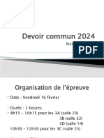 Presentation Devoir Commun 2024
