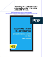 Religion and Society in A Cotswold Vale Nailsworth Gloucestershire 1780 1865 Albion M Urdank Online Ebook Texxtbook Full Chapter PDF