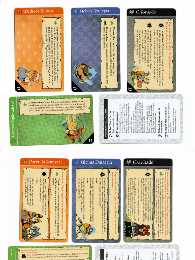 Root - Cartas SECUACES - Español - También Llamados Hirelings ...