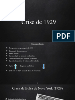 9 Revisão - Crise de 1929 - R. Totalitários e Sgm.